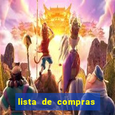 lista de compras para 2 pessoas